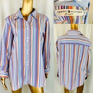 Vintage Tommy Hilfiger Button Down Shirt. Size 18.